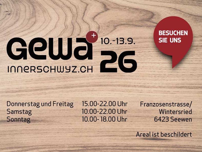 GEWA Innerschwyz 26, Gewerbeausstellung