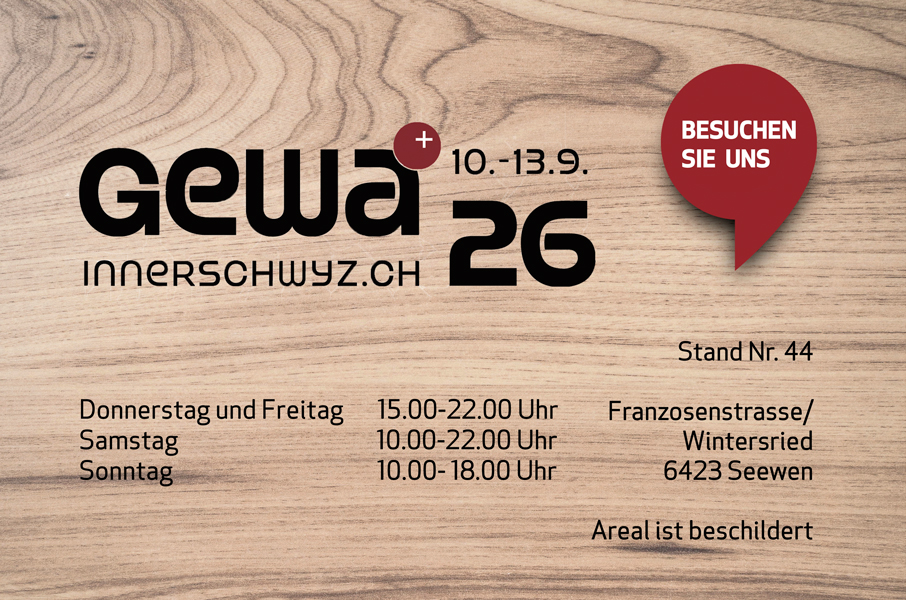 Gewa 2026, Gewerbeausstellung Innerschwyz
